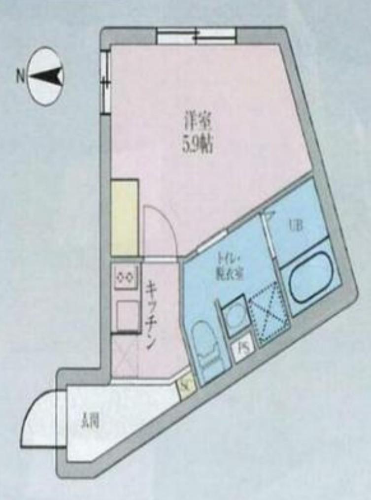 REBERTY五反野I(1K/3階)の間取り写真