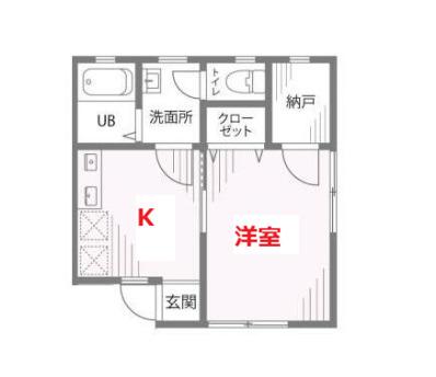 グレース・ミチ(1SDK/1階)の間取り写真