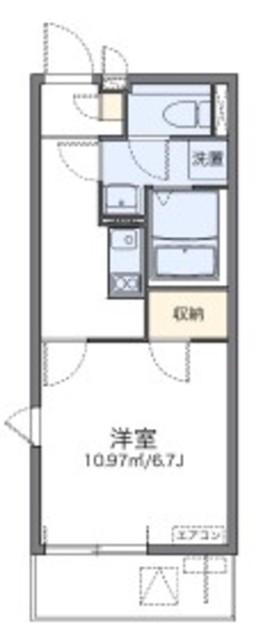 レオネクストグリーンパーク舎人(1K/1階)の間取り写真