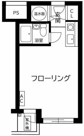 プライム赤坂(ワンルーム/2階)の間取り写真