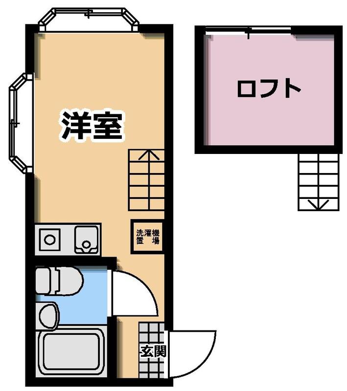 ハイムコマイ(ワンルーム/1階)の間取り写真