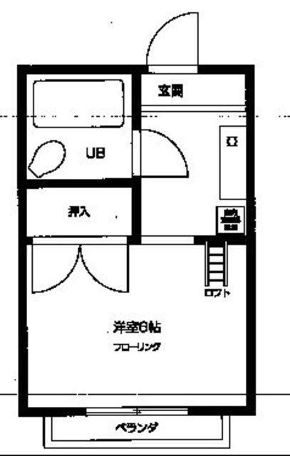 リンドモンチ(ワンルーム/2階)の間取り写真