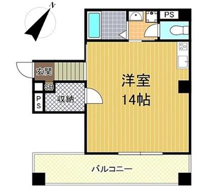 フォーラム此花西九条(ワンルーム/8階)の間取り写真