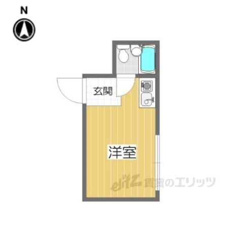 アリーヴェデルチ小阪(ワンルーム/5階)の間取り写真