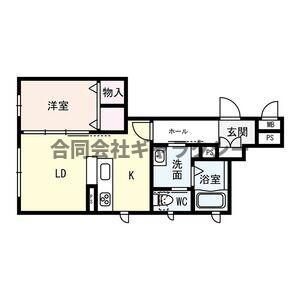 CASA AVANZA(1LDK/1階)の間取り写真