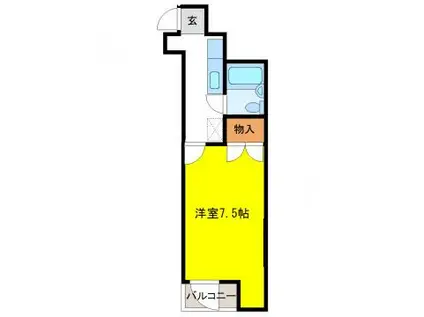 フィットネスマンション マルサン(1K/3階)の間取り写真