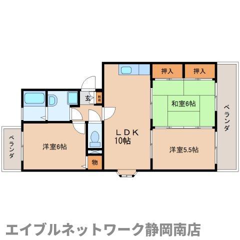 ファインビュー21(3LDK/4階)の間取り写真