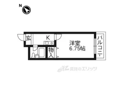 レオパレス牧野第一(1K/2階)の間取り写真