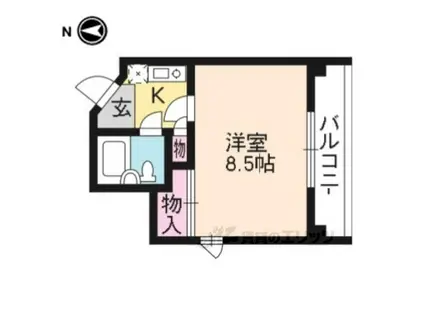 PIAZZADARTE(1K/3階)の間取り写真