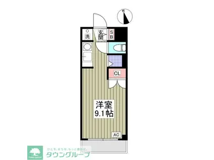 アーバンハイム小平(ワンルーム/1階)の間取り写真