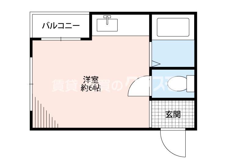 アリエスプラザ(ワンルーム/3階)の間取り写真