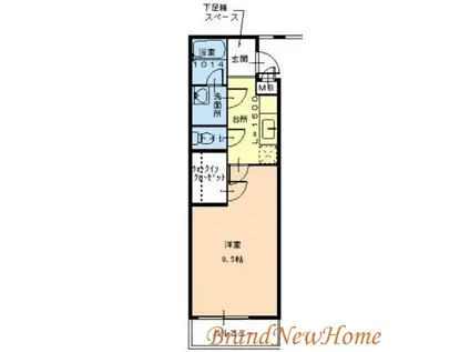 フジパレス浜寺ノースI番館(1K/1階)の間取り写真