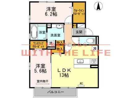 ビストロ(2LDK/2階)の間取り写真