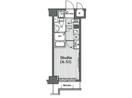 ガラ・ステージ大崎(1K/3階)の間取り写真
