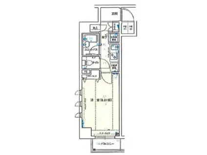 メインステージ青山(ワンルーム/3階)の間取り写真