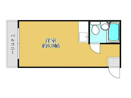 プレアール有瀬(ワンルーム/3階)の間取り写真
