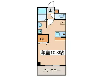 ブルックスソレイユ(ワンルーム/2階)の間取り写真
