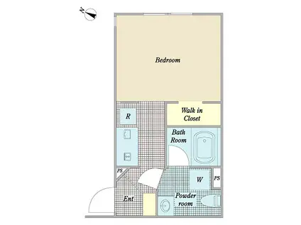 MDM自由が丘(ワンルーム/1階)の間取り写真