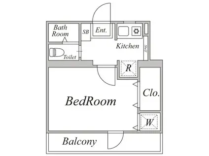 メゾンドブラン(1K/3階)の間取り写真