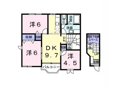 グランメゾンI(3DK/2階)の間取り写真