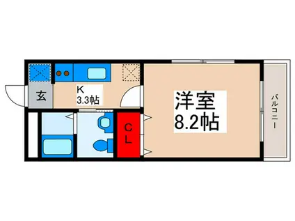 アクア新浦安(1K/1階)の間取り写真