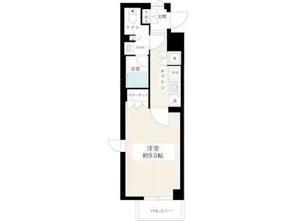 HYS REVE(1K/2階)の間取り写真