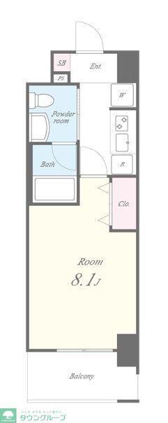RESIDENCE OMIYA HIKAWASANDO(1K/8階)の間取り写真