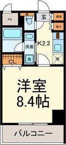 グランルージュ栄II(1K/5階)の間取り写真