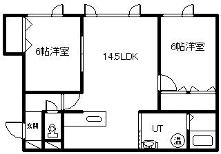 グランピア6・11(2LDK/2階)の間取り写真