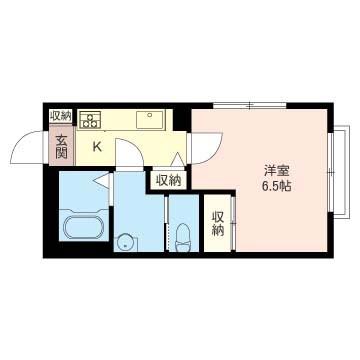MAISONH(1K/1階)の間取り写真