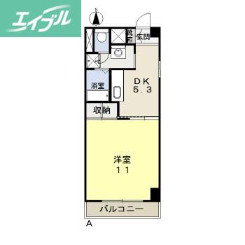 平井マンション奥田(1DK/3階)の間取り写真