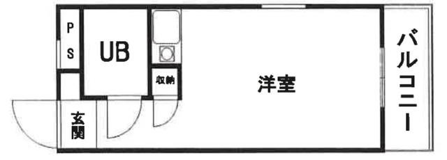 セイシンビル1(ワンルーム/1階)の間取り写真