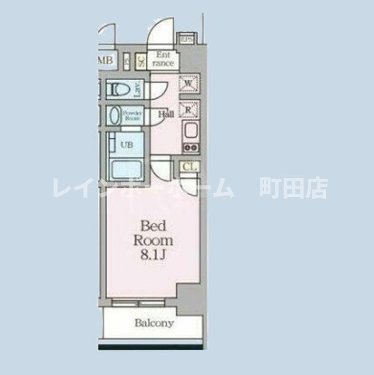 マデリア町田(1K/4階)の間取り写真