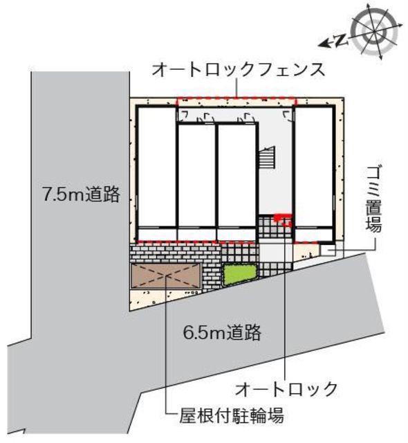 ミランダアプローズ(ワンルーム/3階)の間取り写真