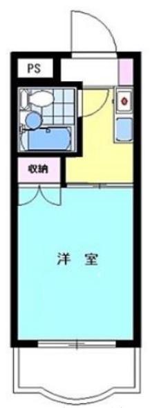 ハイタウン学芸大学(1K/2階)の間取り写真