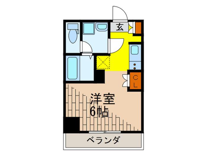 ラクラス池袋(ワンルーム/6階)の間取り写真