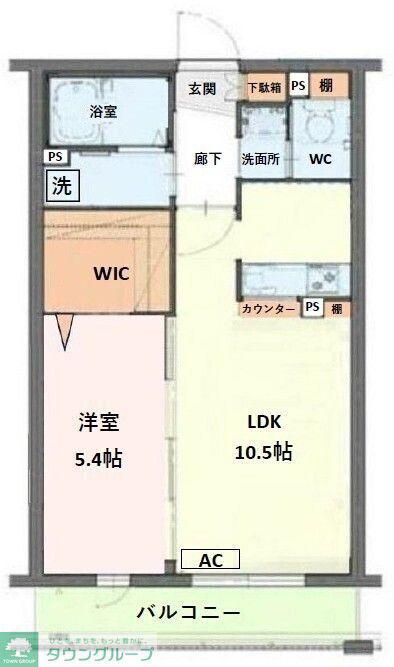 プリーメル(1LDK/1階)の間取り写真