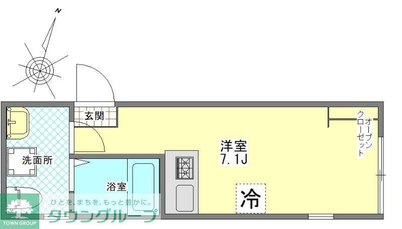 VIETA光が丘(ワンルーム/3階)の間取り写真