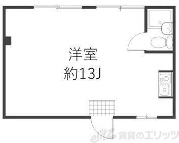 ブードワールマンション(ワンルーム/4階)の間取り写真