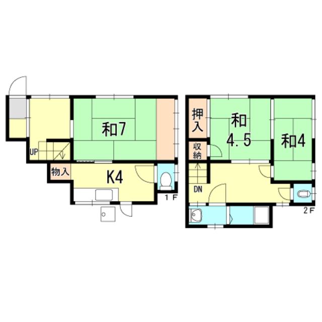 坂本文化(3K/1階)の間取り写真