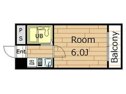 オンディーヌ(1K/1階)の間取り写真