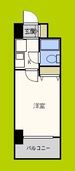 エスリード北梅田第2(1K/2階)の間取り写真