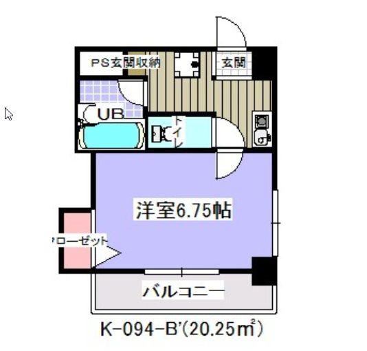 グレース富士美(1K/3階)の間取り写真