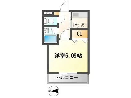 K&Kビル(1K/2階)の間取り写真