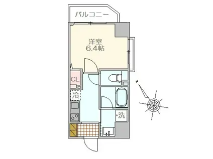 奥平レジデンス(1K/10階)の間取り写真