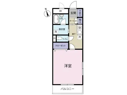 T・Yマンション(1K/1階)の間取り写真