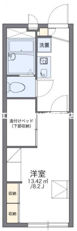 レオパレスアテンザ(1K/2階)の間取り写真