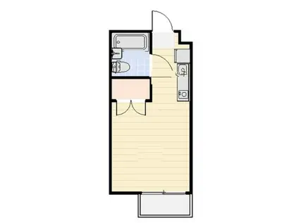 タウン朝霞台(1K/1階)の間取り写真