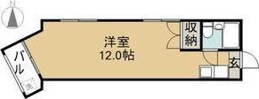 ブランシュ東海通(ワンルーム/3階)の間取り写真
