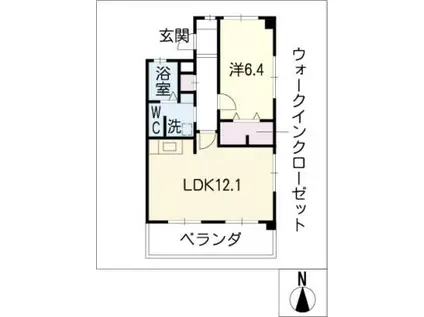 ルナ・ルーチェ(1LDK/4階)の間取り写真